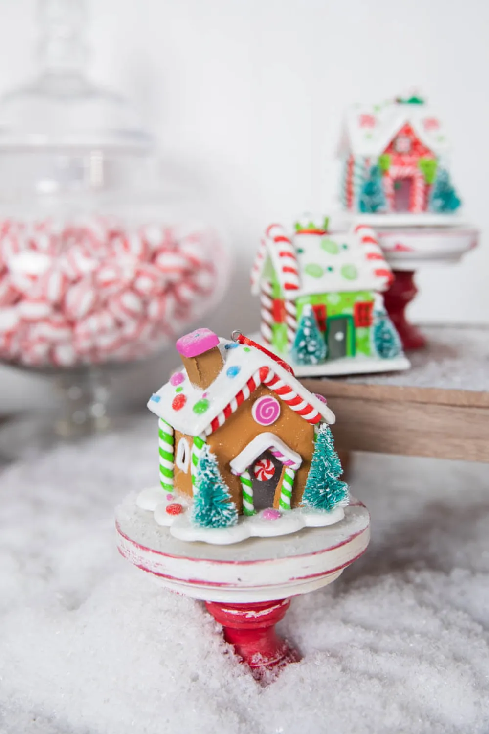 Decorator's Warehouse 3” Acrylic Light Up Gingerbread House Ornament > Christmas Ornaments|Christmas Decor