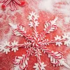 Decorator's Warehouse 12" Acrylic Peppermint Snowflake Large Ornament > Christmas Decor|Christmas Ornaments
