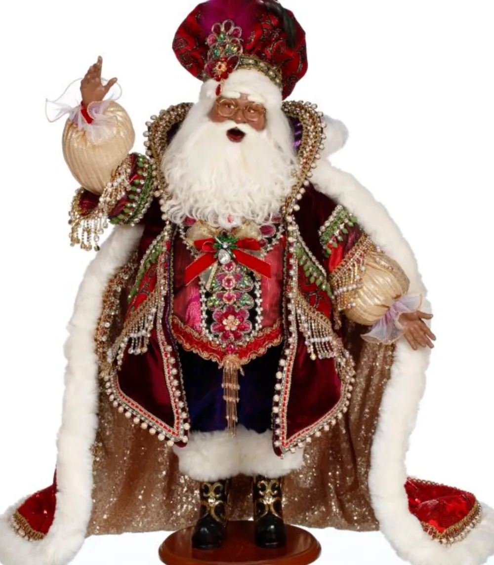 Decorator's Warehouse 23.5" African American Christmas Jewel Santa - Mark Roberts > Mark Roberts