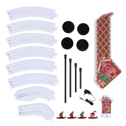 Decorator's Warehouse 47" Animated & Musical Gingerbread Ski Slope > Christmas Decor|Mr. Christmas