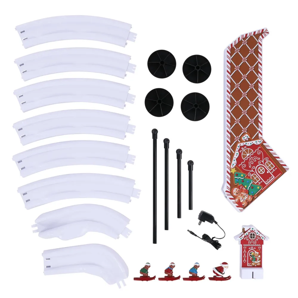 Decorator's Warehouse 47" Animated & Musical Gingerbread Ski Slope > Christmas Decor|Mr. Christmas
