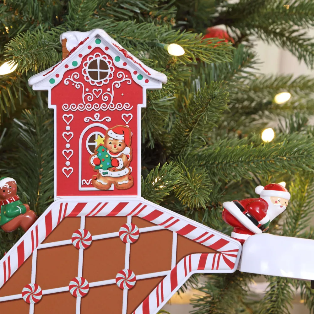 Decorator's Warehouse 47" Animated & Musical Gingerbread Ski Slope > Christmas Decor|Mr. Christmas