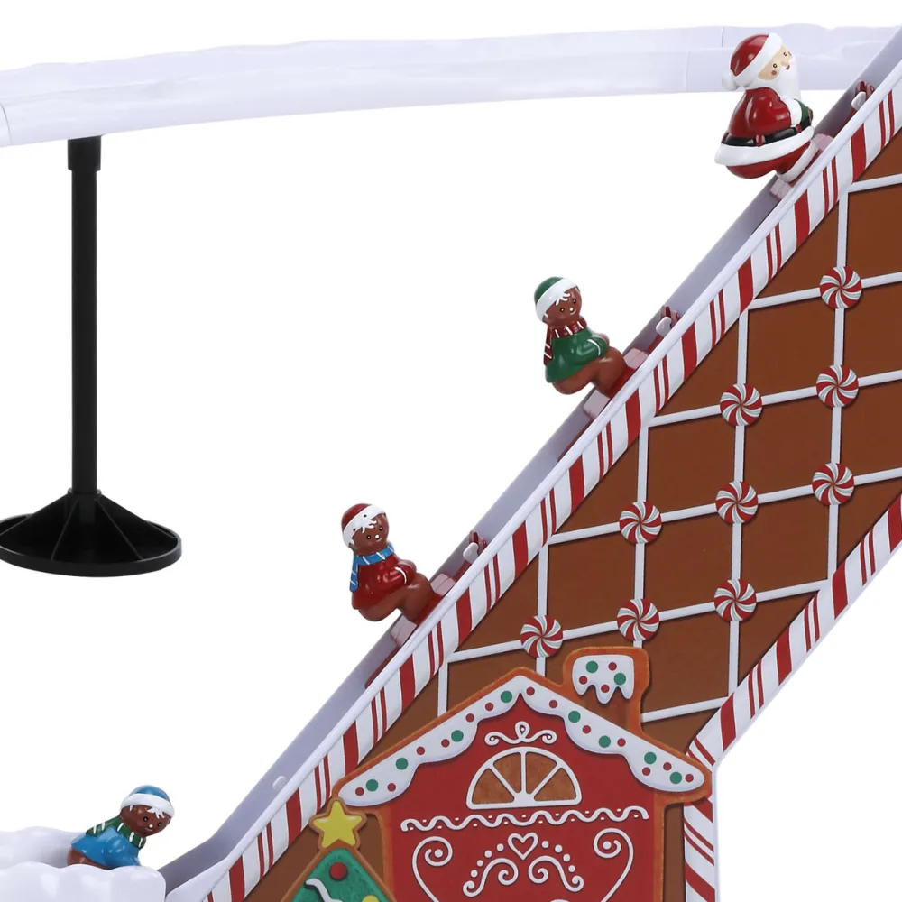Decorator's Warehouse 47" Animated & Musical Gingerbread Ski Slope > Christmas Decor|Mr. Christmas