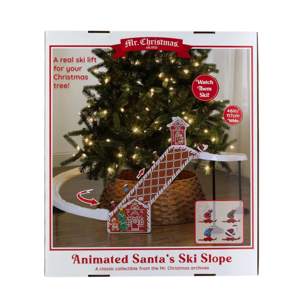 Decorator's Warehouse 47" Animated & Musical Gingerbread Ski Slope > Christmas Decor|Mr. Christmas