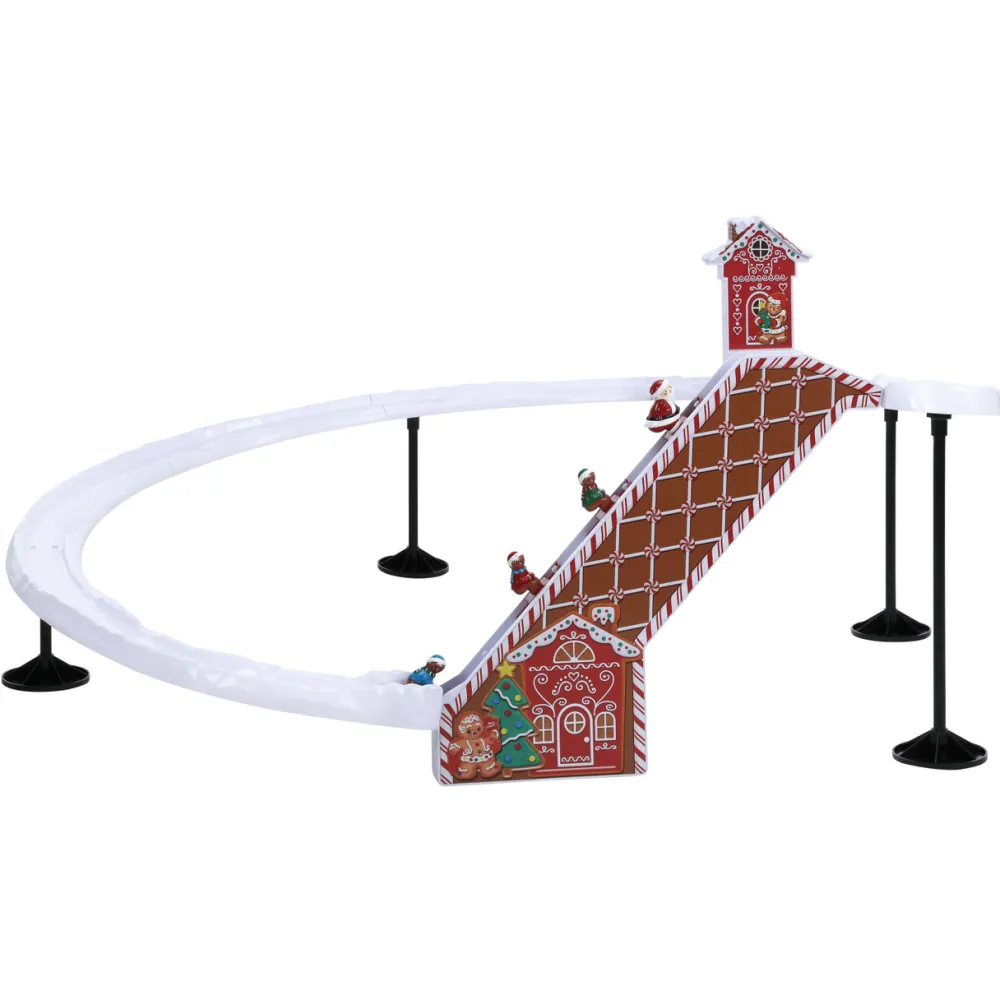 Decorator's Warehouse 47" Animated & Musical Gingerbread Ski Slope > Christmas Decor|Mr. Christmas
