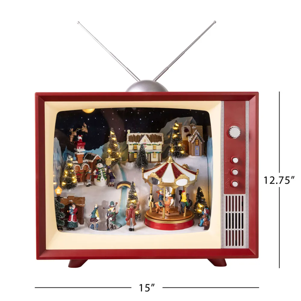 Decorator's Warehouse 15" Antique Animated TV > Mr. Christmas|Mr. Christmas