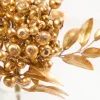 Decorator's Warehouse 14" Antique Gold Metallic Berry Bunch > Christmas Sprays|Christmas Decor