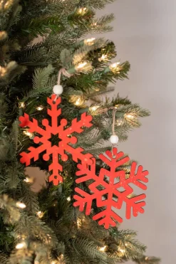 Decorator's Warehouse 6” Antique Snowflake Ornament > Cardinal|Christmas Sale