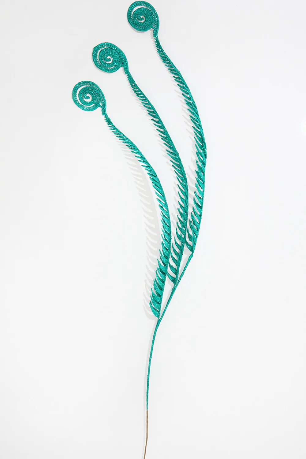 Decorator's Warehouse 50" Aqua Glitter Curly Spray > Santa'S Sweet Shoppe|2026 New Additions