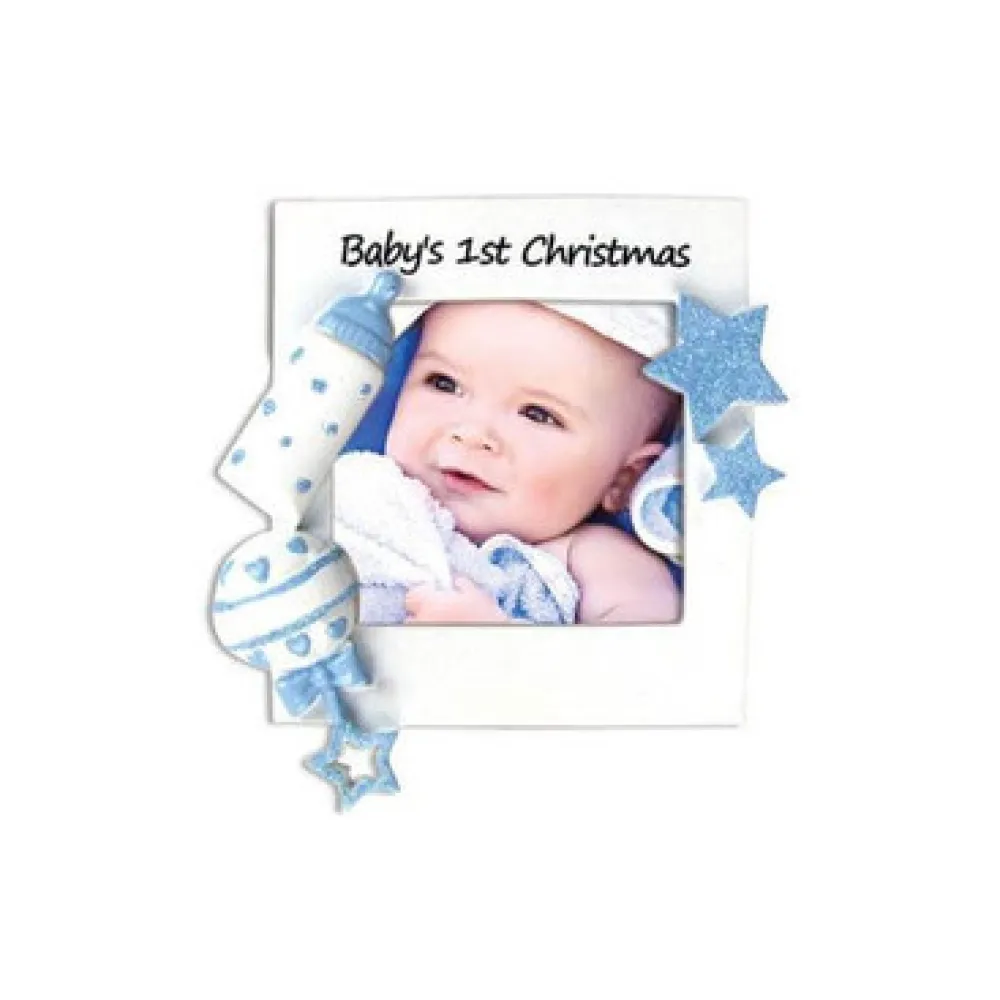 Decorator's Warehouse 5" Baby Boy's 1st Christmas Personalizable Ornament > Christmas Ornaments|Christmas Decor