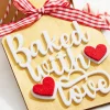 Decorator's Warehouse 8” Baked With Love Chopping Board Ornament > Christmas Ornaments|Christmas Decor