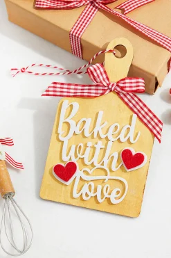Decorator's Warehouse 8” Baked With Love Chopping Board Ornament > Christmas Ornaments|Christmas Decor