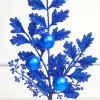 Decorator's Warehouse 22" Ball Bead Spray - Blue > Blue Christmas|Merry & Bright