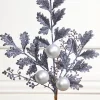 Decorator's Warehouse 22" Ball Bead Spray - Gray > Christmas Decor|Christmas Sprays