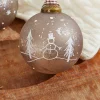 Decorator's Warehouse 3" Ball Text Glass Ornament > Christmas Ornaments|Winter Woodland