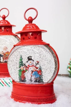 Decorator's Warehouse 11.5" Battery Operated Lighted Spinning Water Globe with Holiday Design > Water Globes|Christmas Accents