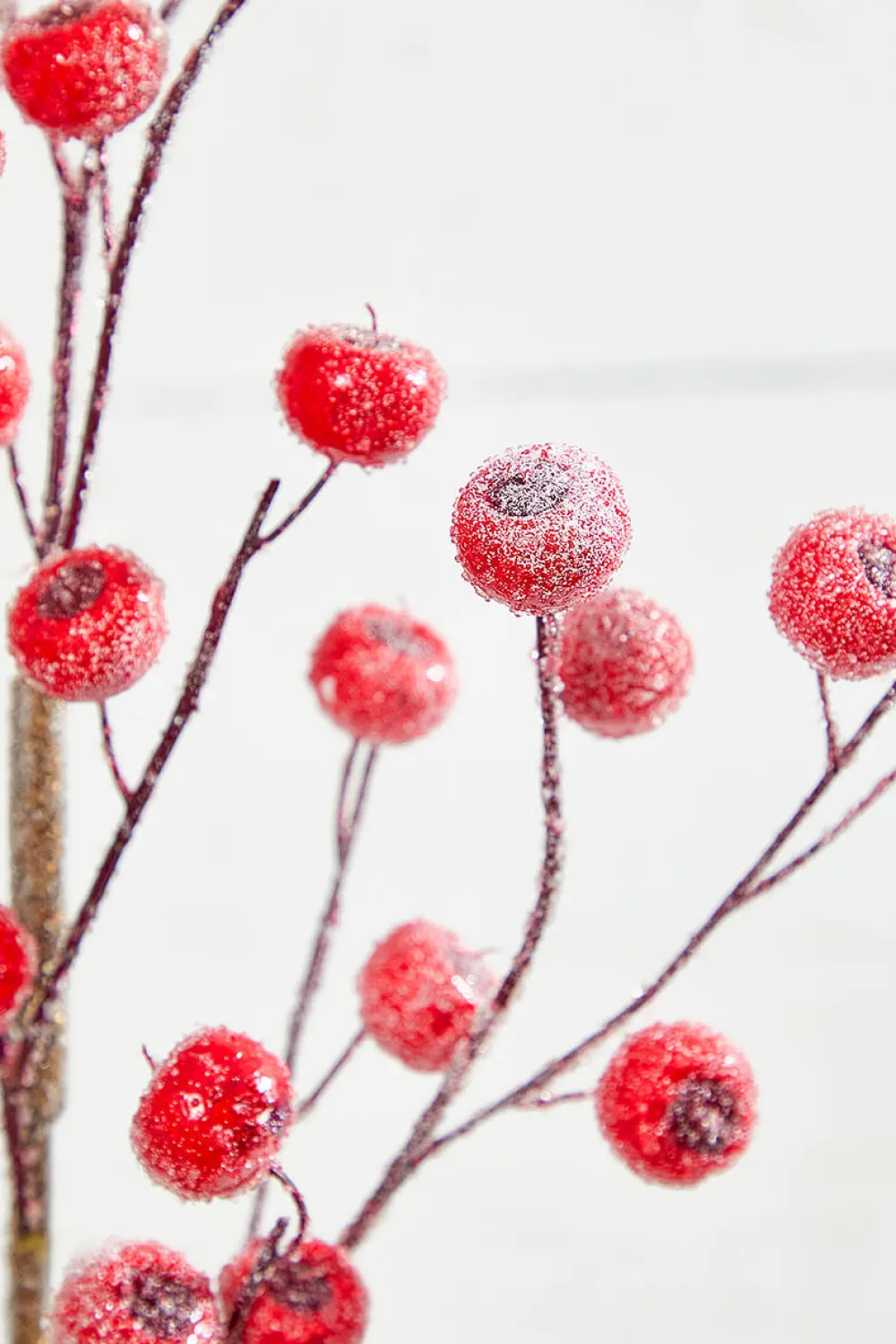 Decorator's Warehouse 26” Beaded Crabapple Spray - Red > Cardinal|Christmas Sprays