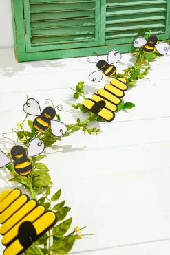 Decorator's Warehouse 5' Bee & Beehive Berry Garland > Christmas Decor|Spring Decor