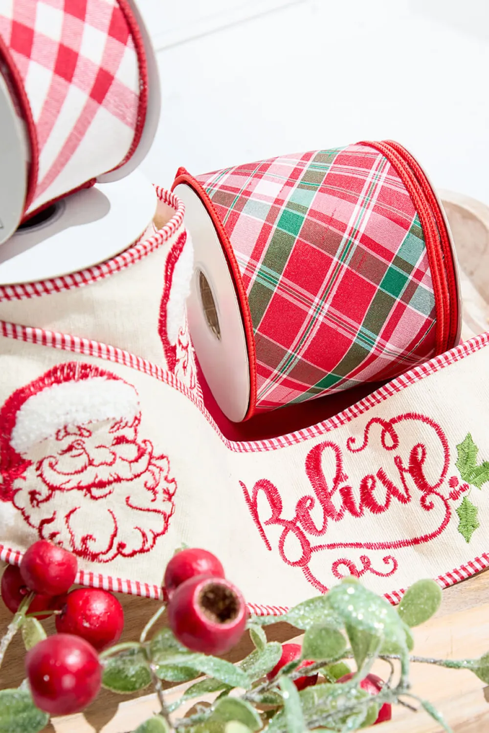 Decorator's Warehouse Believe Ribbon Mini Bundle > Christmas Ribbon|Christmas Decor