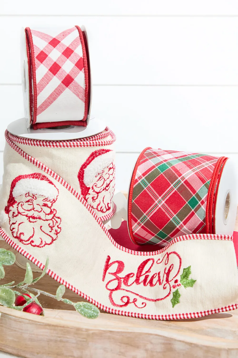 Decorator's Warehouse Believe Ribbon Mini Bundle > Christmas Ribbon|Christmas Decor