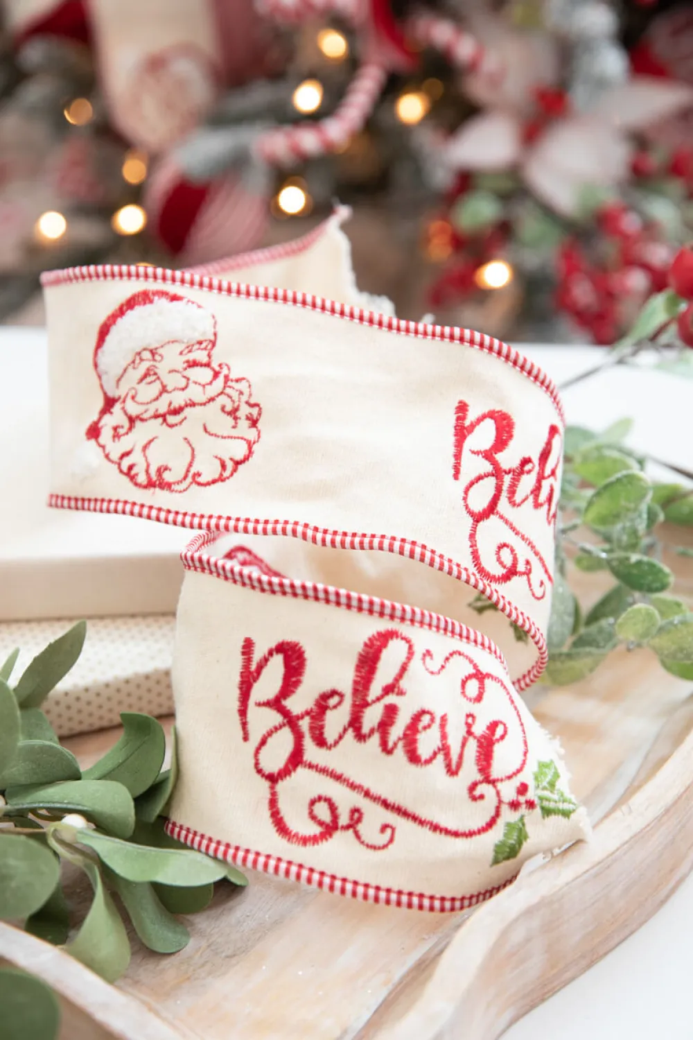Decorator's Warehouse Believe Ribbon Mini Bundle > Christmas Ribbon|Christmas Decor