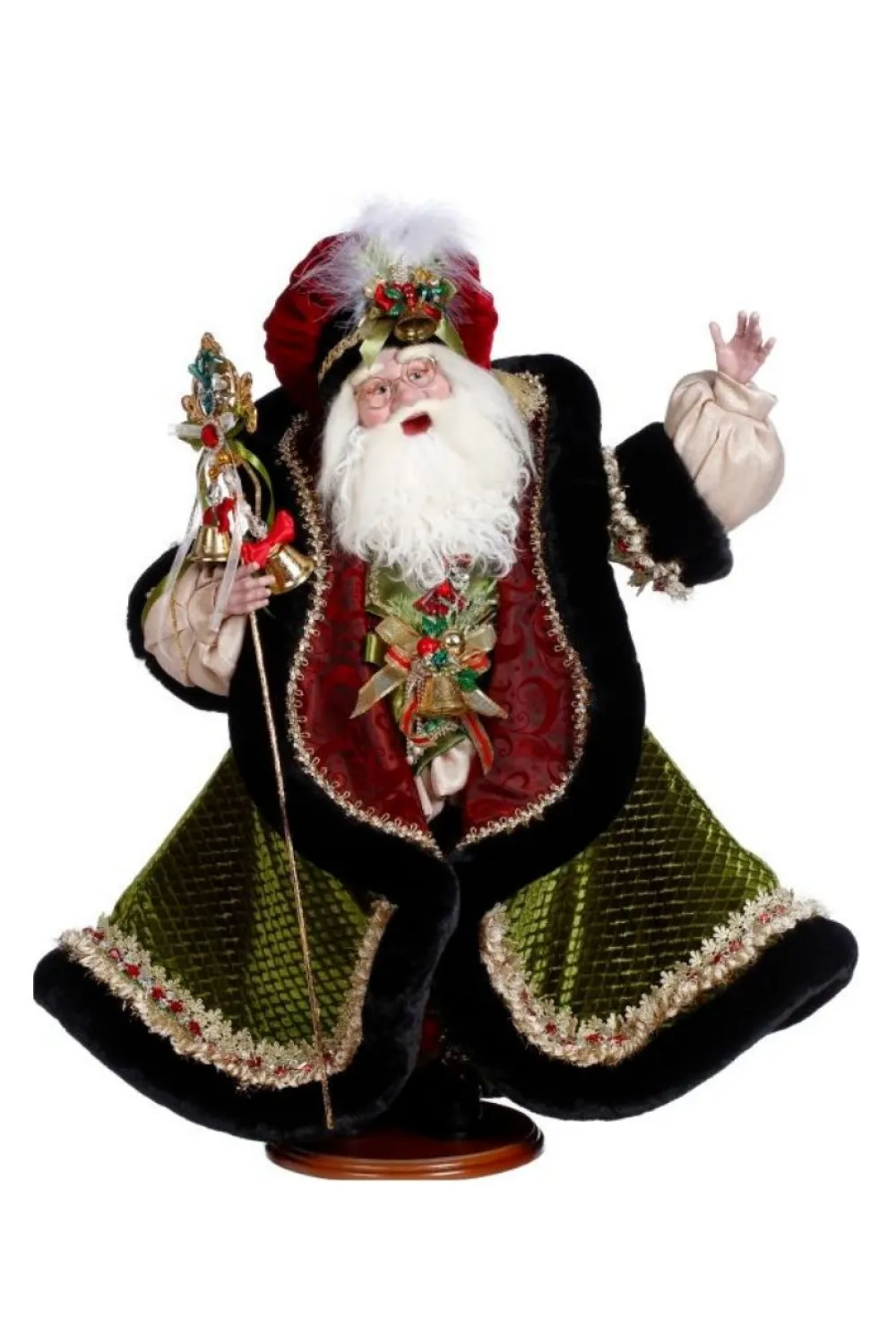 Decorator's Warehouse 24" Bell Ringer Santa - Mark Roberts > Mark Roberts