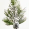 Decorator's Warehouse 30" Berry Pinecone Cedar Spray - Silver > White Christmas|Christmas Decor
