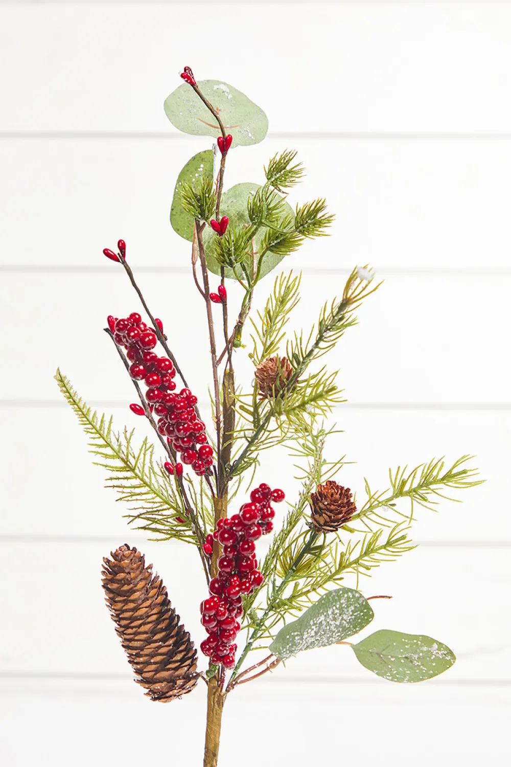 Decorator's Warehouse 18" Berry Pinecone Pick > Cardinal|Farmhouse