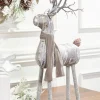 Decorator's Warehouse 28” Birch Wood Deer > Winter Woodland|Christmas Accents