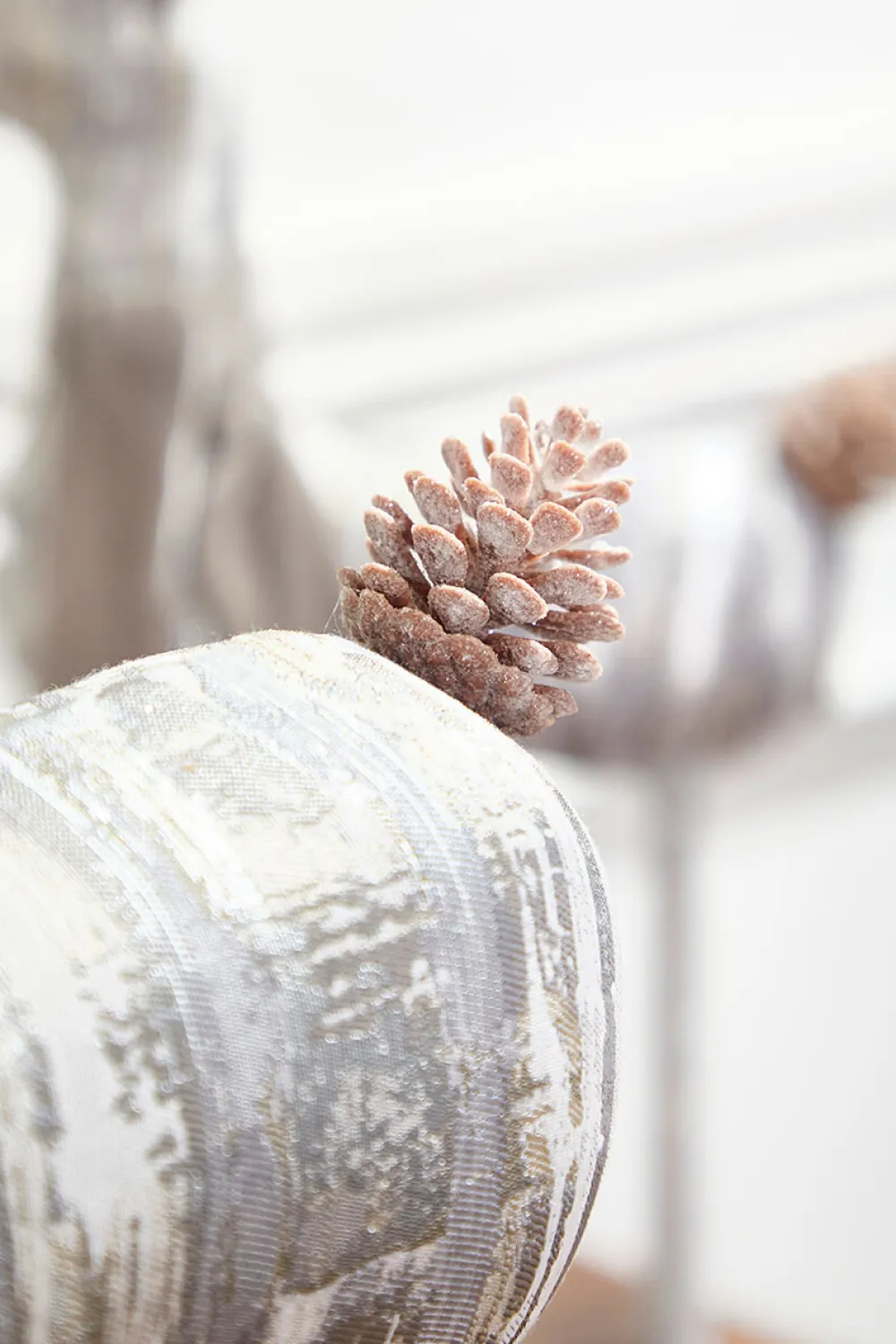 Decorator's Warehouse 28” Birch Wood Deer > Winter Woodland|Christmas Accents