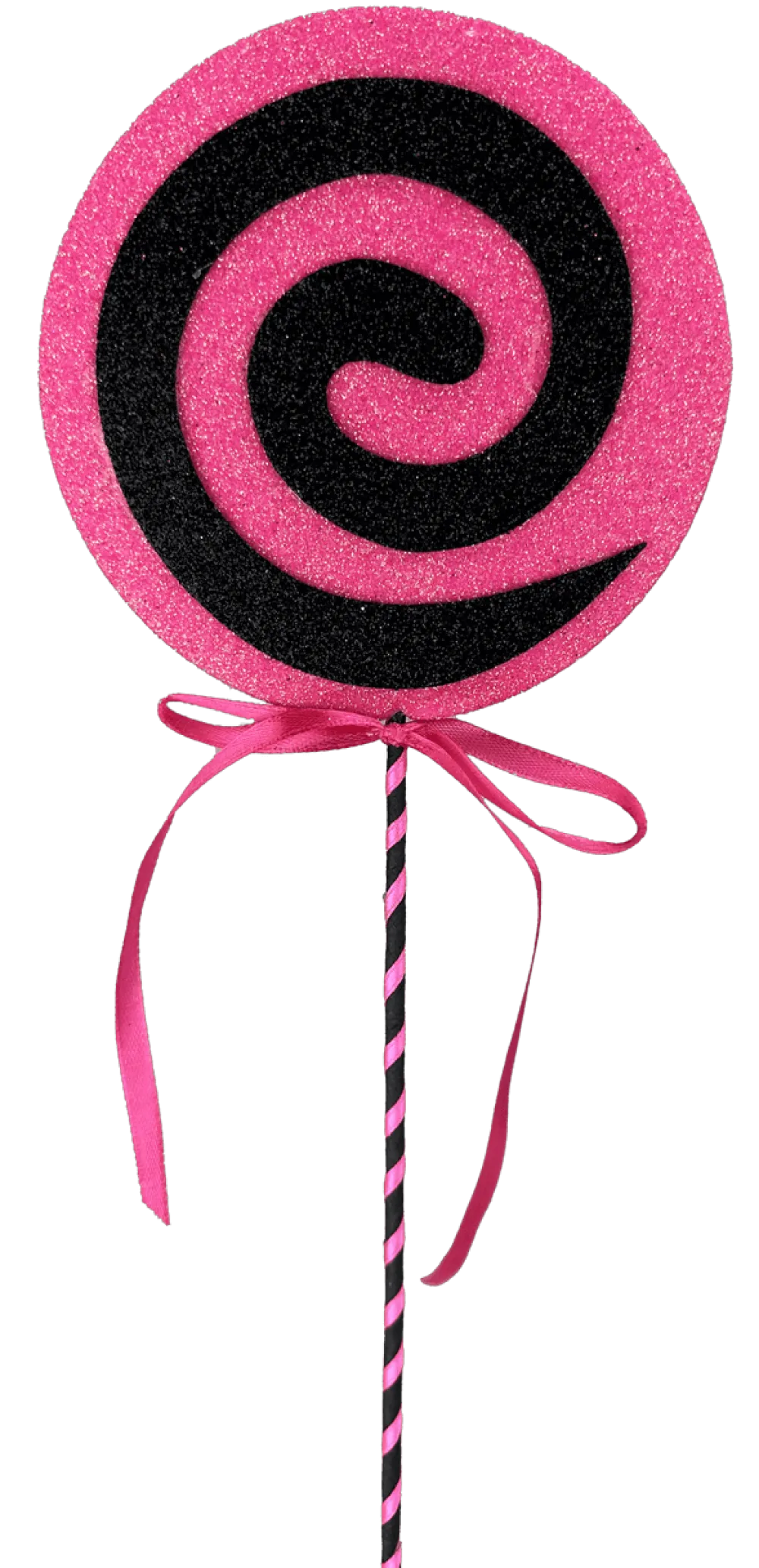 Decorator's Warehouse 17" Black and Pink Lollipop Pick > Halloween|Halloween