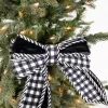 Decorator's Warehouse 8” Black and White Plaid Bow > Sale|Sale
