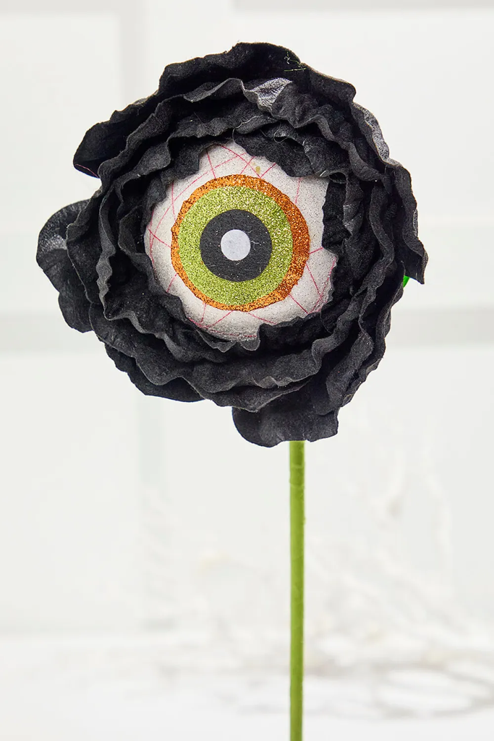 Decorator's Warehouse 22" Black Eye Ball Flower Stem > Halloween|Halloween