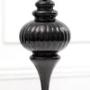 Decorator's Warehouse 10" Black Metallic Finial Ornament > Nutcracker|Christmas Decor