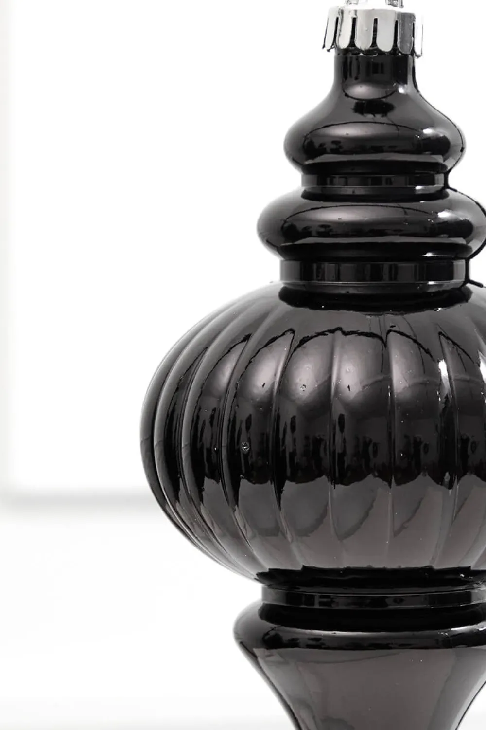 Decorator's Warehouse 10" Black Metallic Finial Ornament > Nutcracker|Christmas Decor