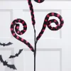 Decorator's Warehouse 29” Black & Pink Polkadot Spiral Curly Spray > Halloween|Halloween