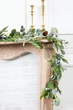 Decorator's Warehouse 26" Blueberry Garland > Starry Night|Christmas Garlands