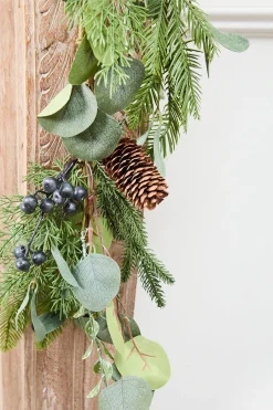 Decorator's Warehouse 26" Blueberry Garland > Starry Night|Christmas Garlands