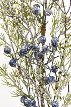 Decorator's Warehouse 33" Blue Frosted Juniper Spray > Winter Woodland|2026 New Additions