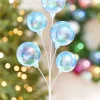 Decorator's Warehouse 15" Blue Iridescent Ball Pick > Christmas Sprays|Christmas Decor