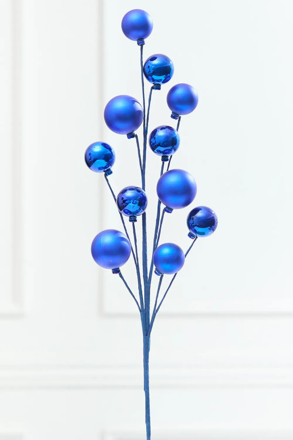 Decorator's Warehouse 28" Blue Metallic Ball Spray > Nutcracker|Christmas Sprays