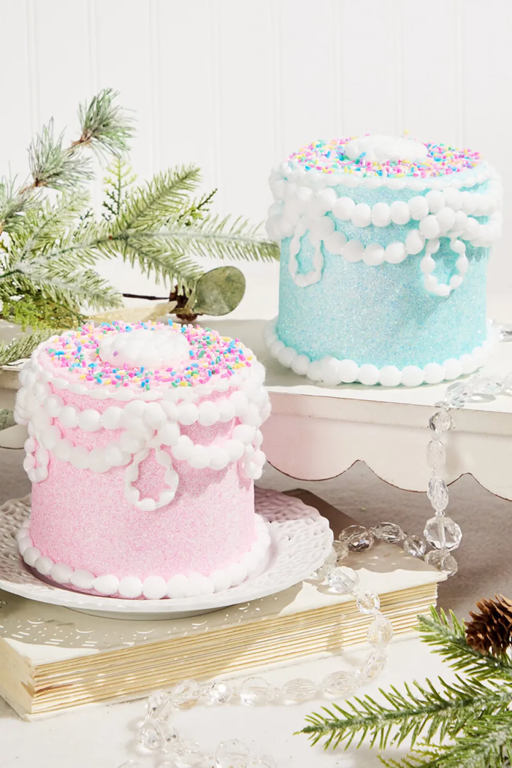 Decorator's Warehouse 5” Blue Pastel Candy Decorated Cake Ornament > Christmas Ornaments|Santa'S Sweet Shoppe
