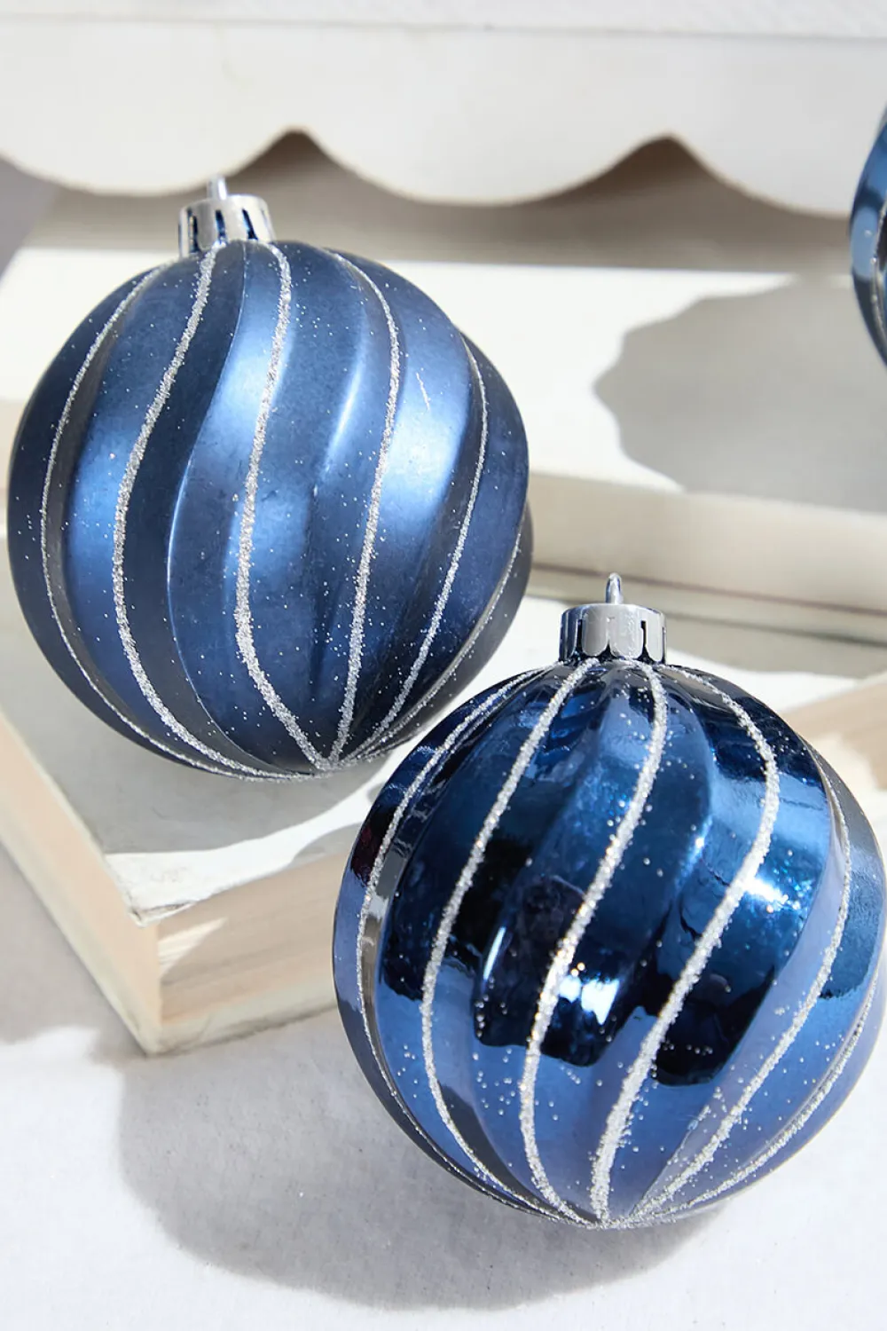Decorator's Warehouse 3" Blue Shatterproof Boxed Set of 6 > Boxed Sets|Christmas Decor