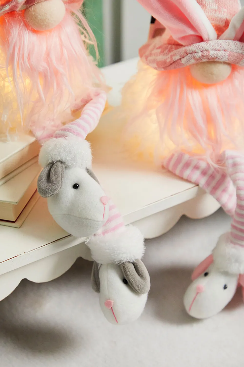 Decorator's Warehouse 20” B/O Lighted Easter Bunny Gnome Shelf Sitter > Easter Decor|Easter Decor