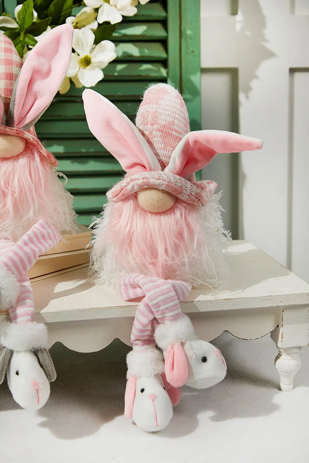 Decorator's Warehouse 20” B/O Lighted Easter Bunny Gnome Shelf Sitter > Easter Decor|Easter Decor