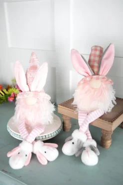 Decorator's Warehouse 20” B/O Lighted Easter Bunny Gnome Shelf Sitter > Easter Decor|Easter Decor