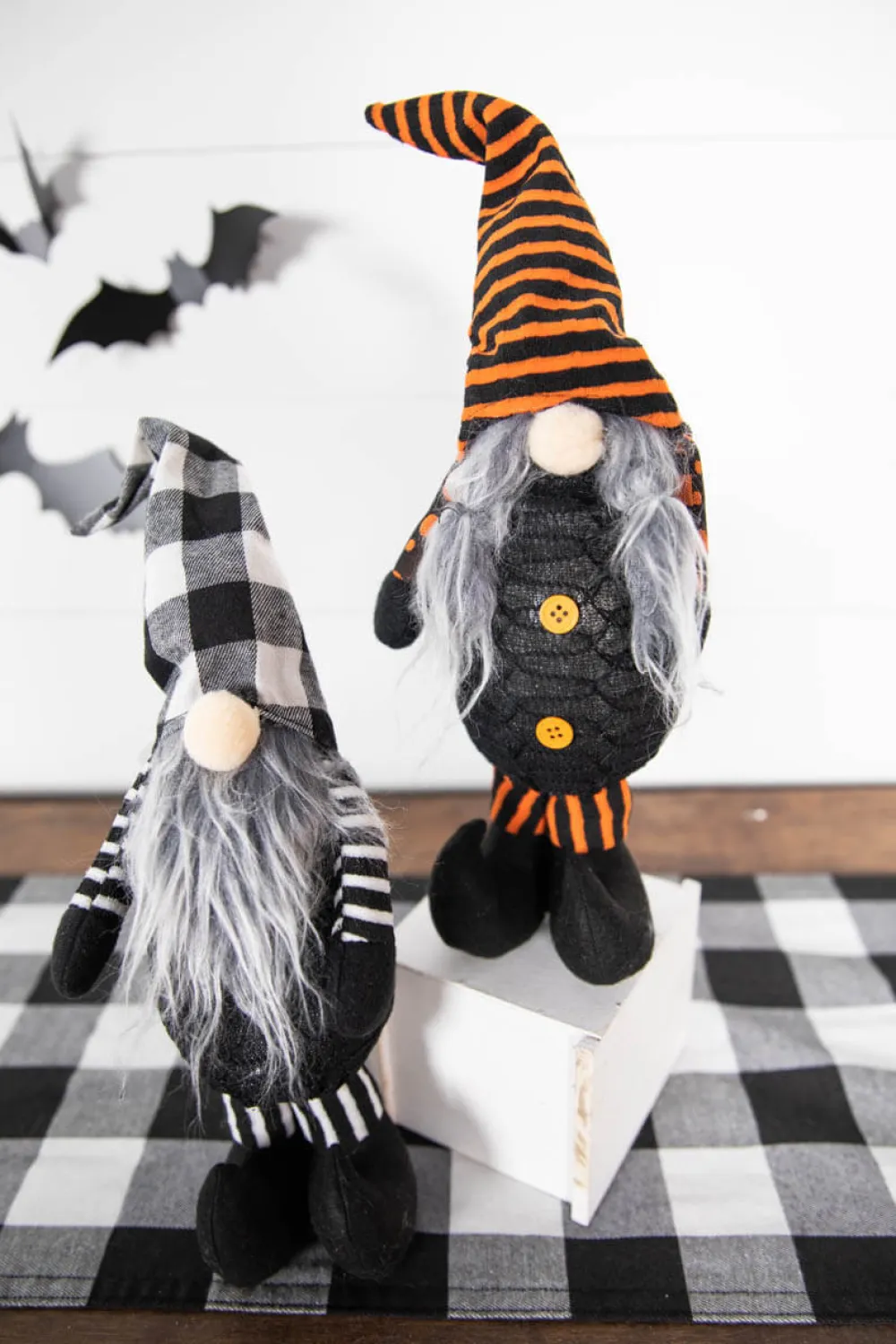 Decorator's Warehouse 16” B/O Lighted Fabric Standing Halloween Gnome > Halloween|Halloween