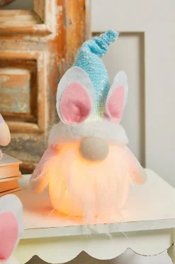 Decorator's Warehouse 10.2” B/O Lighted Plush Easter Bunny Gnome Figurine > Easter Decor|Easter Decor