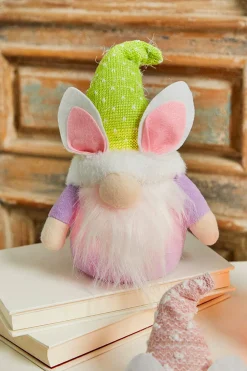 Decorator's Warehouse 10.2” B/O Lighted Plush Easter Bunny Gnome Figurine > Easter Decor|Easter Decor