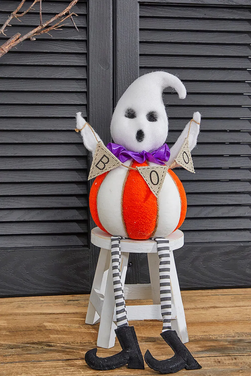 Decorator's Warehouse 21” Boo Ghost Pumpkin Decor > Halloween|Halloween